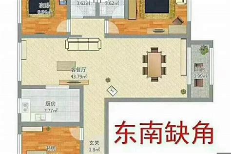 房子缺東南角